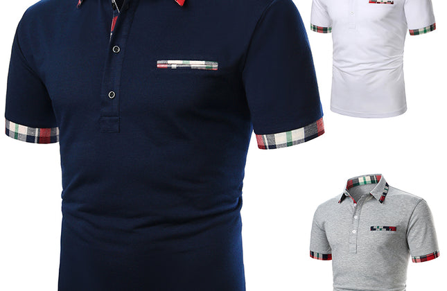 Men Polo Men Shirt Short Sleeve Polo Shirt