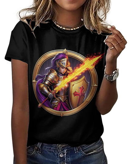 Women's Bold Templar Knight Cotton T-Shirt