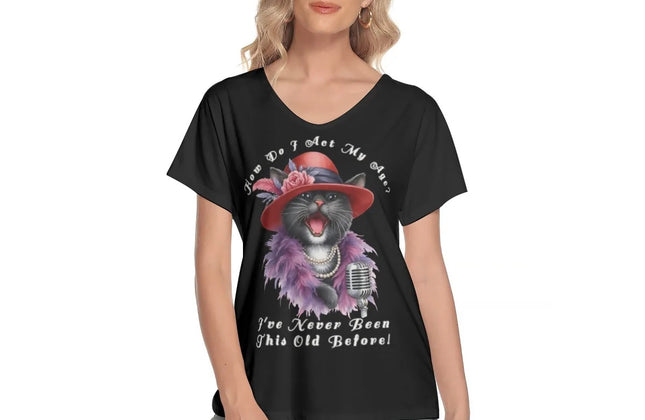 ActMyAge — Women's Statement V-Neck Tee