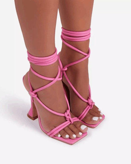 2021 High Heels Shoes Fashion Sexy Plus Size Open Toe Sandals Heel Sandals - Constantin & Crys