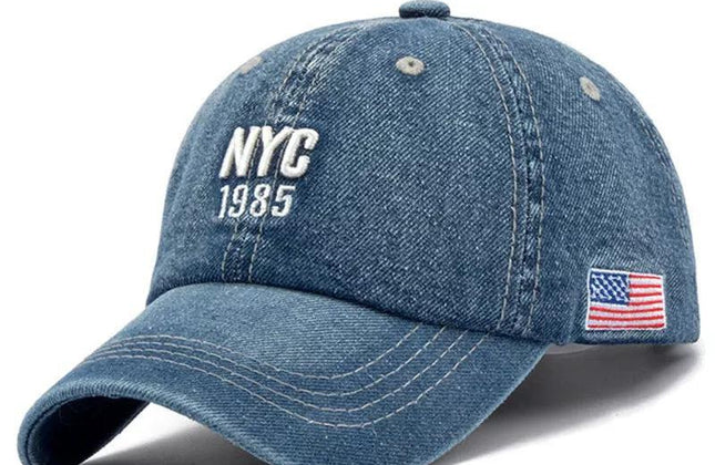 2024 Denim Baseball Cap Men Women Embroidery Letter Jeans Snapback - Constantin & Crys