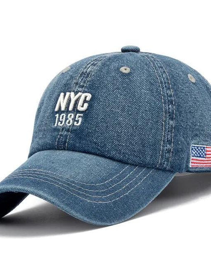 2024 Denim Baseball Cap Men Women Embroidery Letter Jeans Snapback - Constantin & Crys
