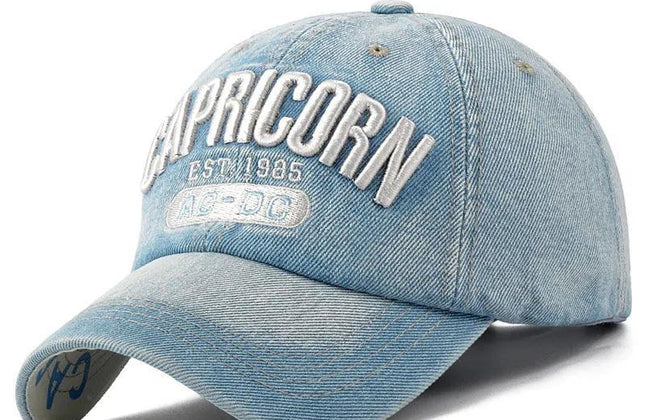 2024 Denim Baseball Cap Men Women Embroidery Letter Jeans Snapback - Constantin & Crys