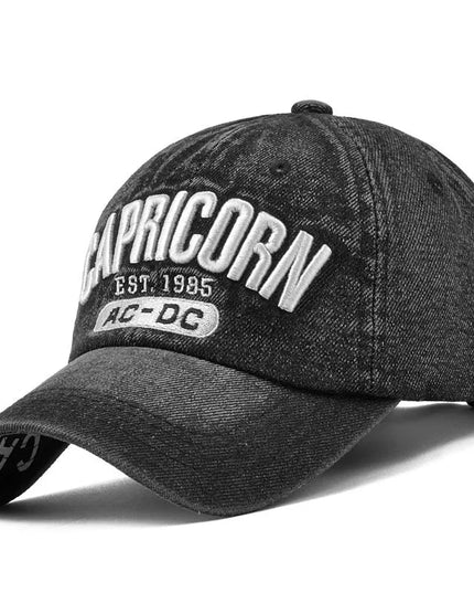 2024 Denim Baseball Cap Men Women Embroidery Letter Jeans Snapback - Constantin & Crys