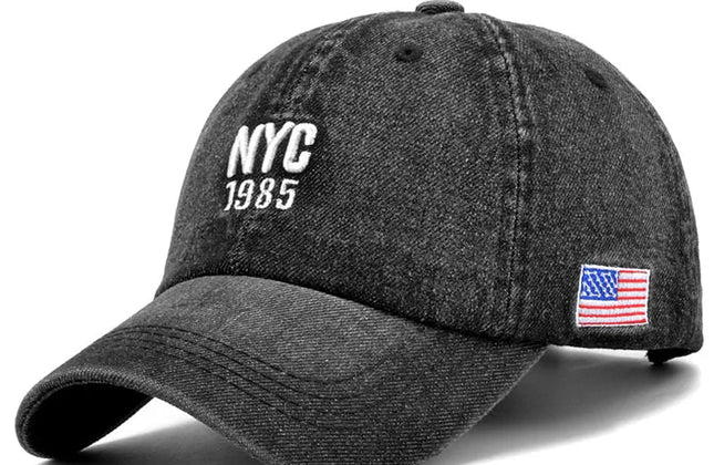 2024 Denim Baseball Cap Men Women Embroidery Letter Jeans Snapback - Constantin & Crys