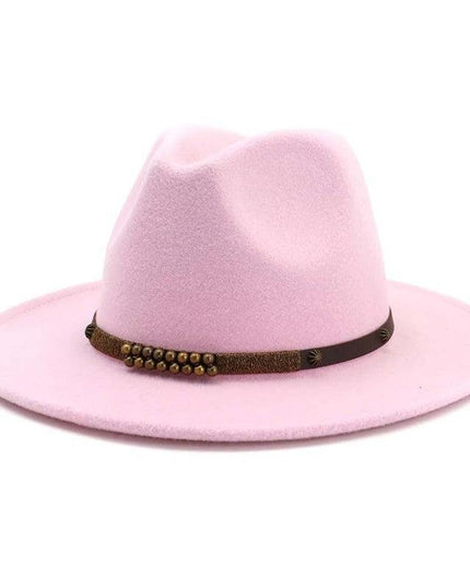 2025 Trend Men & Women Wide Brim Wool Felt Jazz Fedora Hats Panama Style - Constantin & Crys
