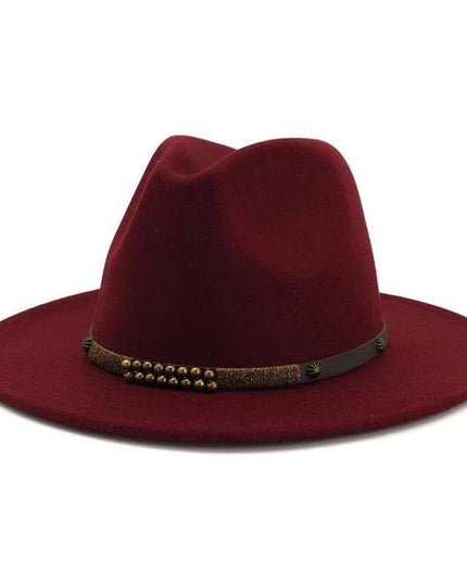 2025 Trend Men & Women Wide Brim Wool Felt Jazz Fedora Hats Panama Style - Constantin & Crys