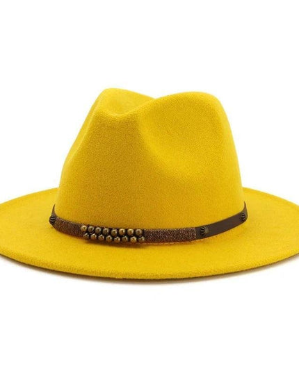 2025 Trend Men & Women Wide Brim Wool Felt Jazz Fedora Hats Panama Style - Constantin & Crys