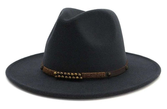 2025 Trend Men & Women Wide Brim Wool Felt Jazz Fedora Hats Panama Style - Constantin & Crys