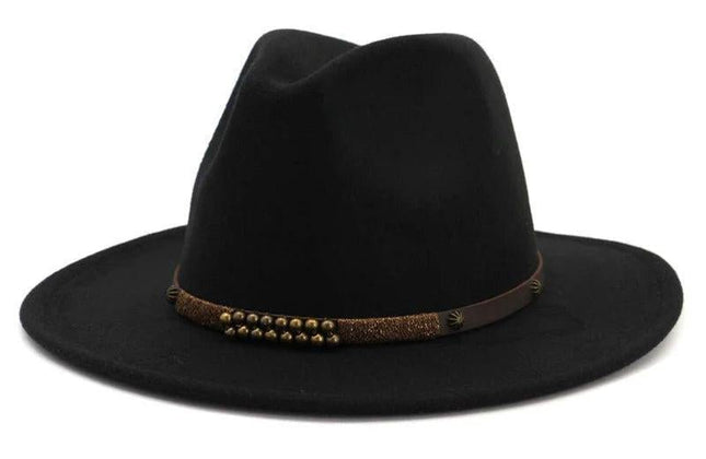 2025 Trend Men & Women Wide Brim Wool Felt Jazz Fedora Hats Panama Style - Constantin & Crys