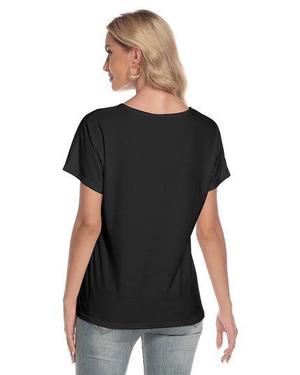 ActMyAge — Tee-shirt col V Femme à Message