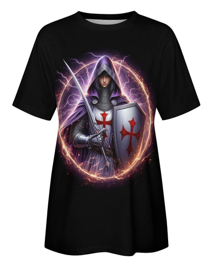Women's Bold Templar Knight Cotton T-Shirt