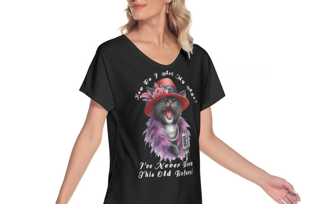 ActMyAge — Women's Statement V-Neck Tee