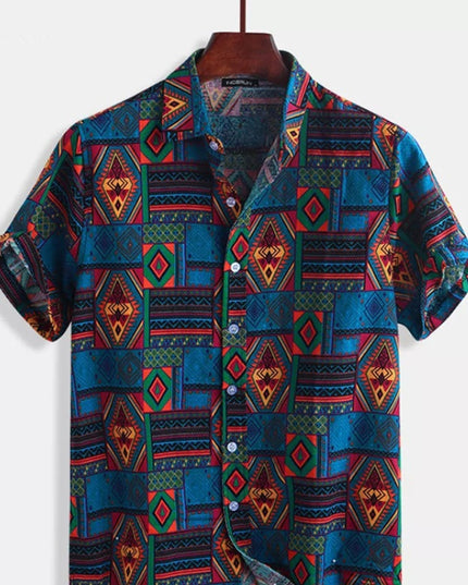 Beach shirt printed shirt men