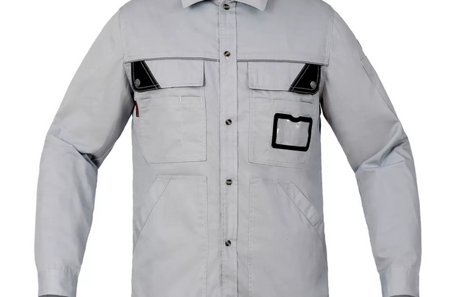 Chemise cargo multifonctionnelle à manches longues pour homme — Vêtement de travail