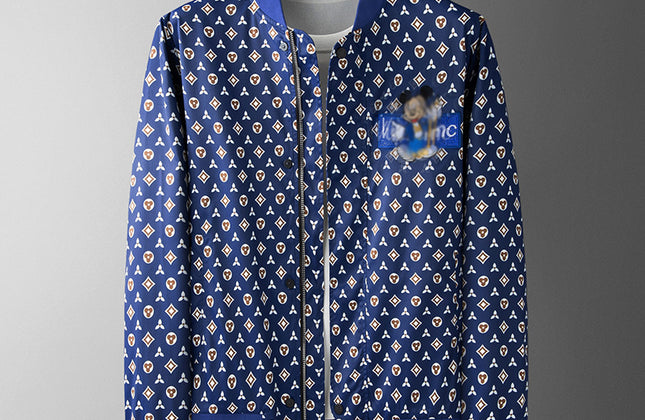 Men’s Casual Printed Fleece Jacket – Long Sleeve Autumn Style