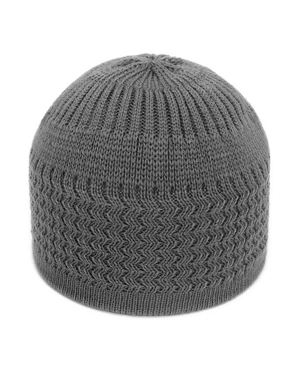 Winter Knitted Muslim Men Prayer Hats Warm Male Beanies Cap Islamic Ramadan
