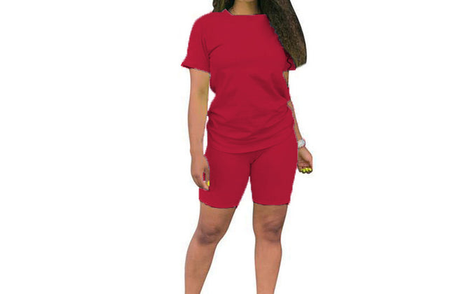 Custom Outfits Women T Shirt and Short Sets Summer 2 Two Piece Short