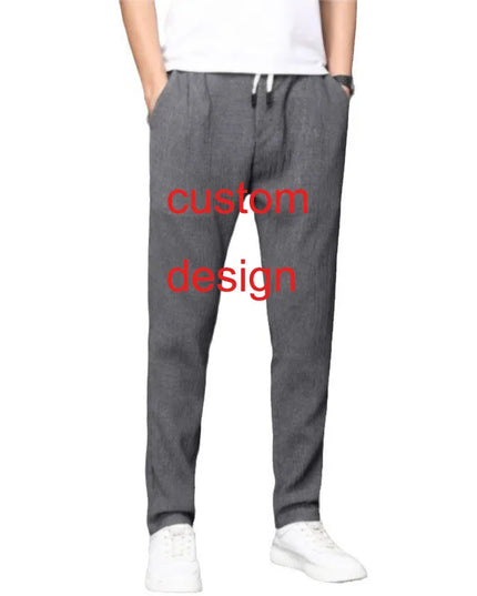 Custom Mens Vintage Style Slim Fit Stacked Jean Distressed Side Pocket Denim