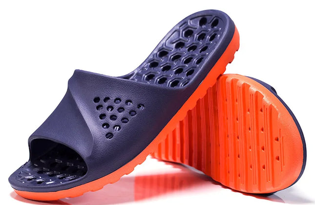Men's EVA Massage Slides | Non-Slip Platform Slippers | Indoor & Summer