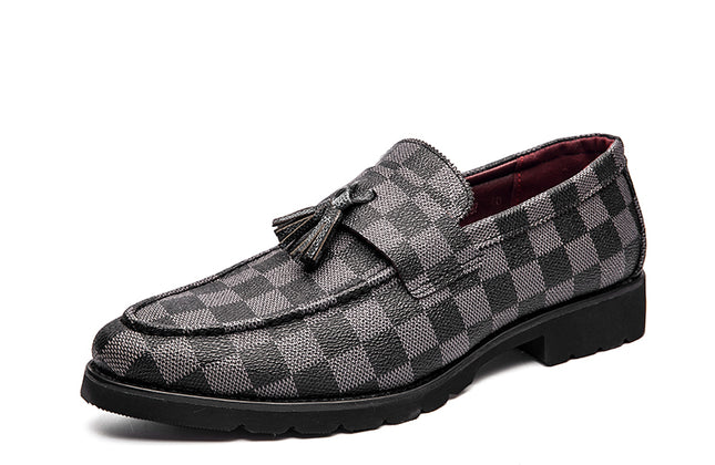 Men Business Casual Pu Leather Loafers for Man Slip on Formal Office Official