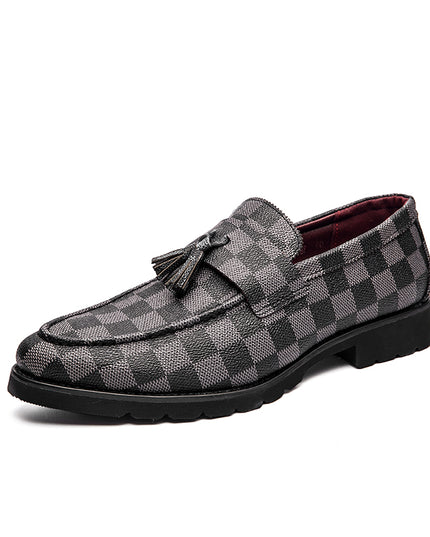 Men Business Casual Pu Leather Loafers for Man Slip on Formal Office Official