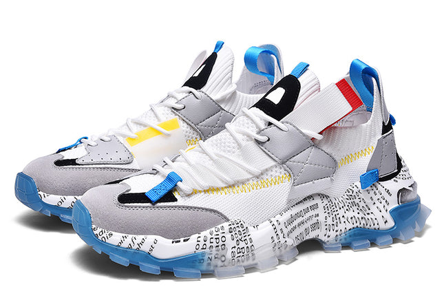 Stylish Wholesale Clunky Sneaker Thick Bottom Height Increasing Shoe Men