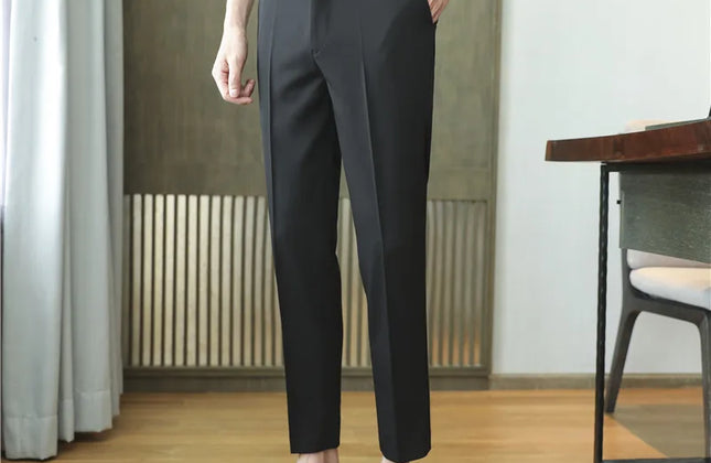 Dress Pants for Men High Quality Korean Luxury Clothing Drape Suit Pants