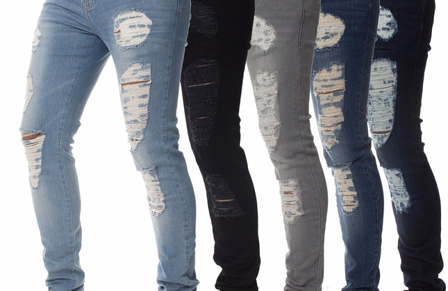 Jeans baggy urbain vieilli