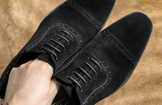 Wholesale Stylish Cow Suede Office Formal Shoes Men Wedding Men's Shoes