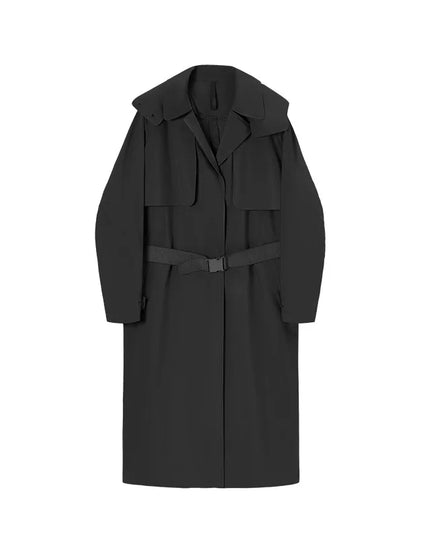 Athleisure Wear Women Long Removable Windbreaker - Gym Outfits