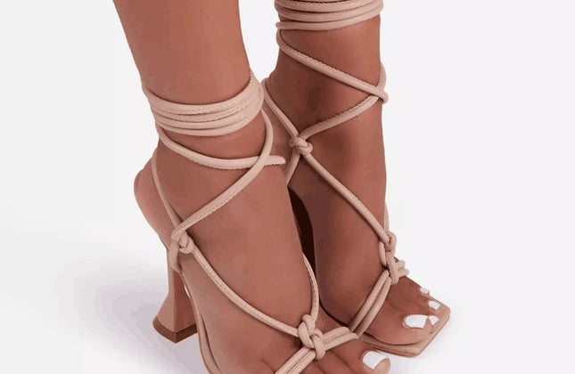 2021  High Heels Shoes Fashion Sexy Plus Size Open Toe Sandals  Heel Sandals