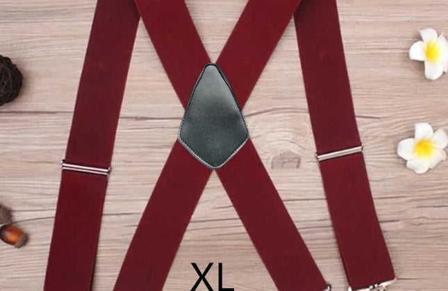 Plus Size 50mm Wide Men Suspenders High Elastic Adjustable