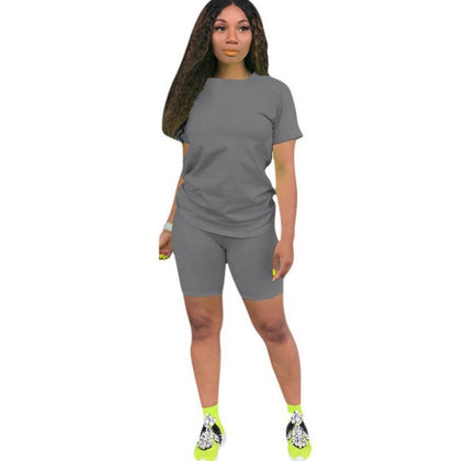 Custom Outfits Women T Shirt and Short Sets Summer 2 Two Piece Short