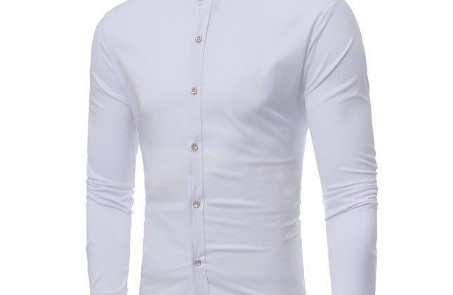 Fashion Men's Shirts for Men Designers Embroidery Slim Fit Casual Long Sleeve