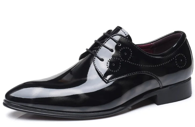 Patent Leather Oxford Shoes for Men Dress Shoes Men Formal Shoes Pointed