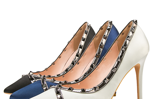 Graceful Party Wear Women Dress Shoes High Heel Ladies Shoes Wedding