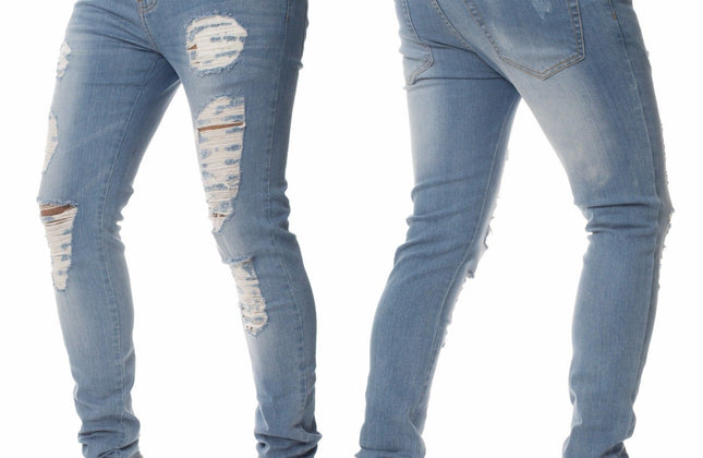 Jeans baggy urbain vieilli