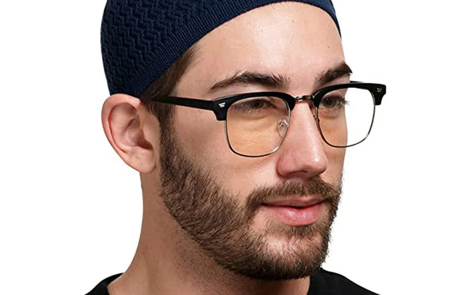 Winter Knitted Muslim Men Prayer Hats Warm Male Beanies Cap Islamic Ramadan
