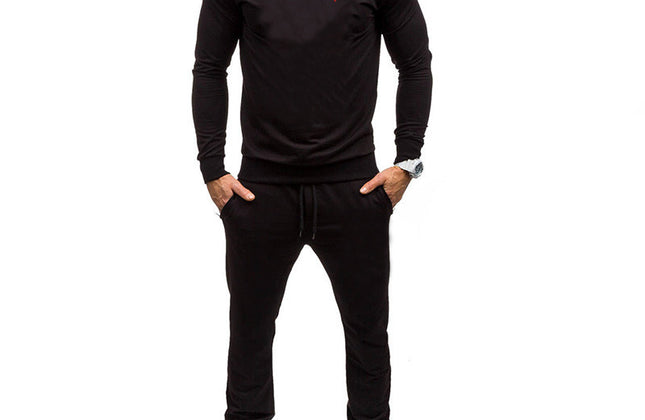 Wholesale Customized Solid Sweatsuit Men Jogging Long Sleeve Hoodies