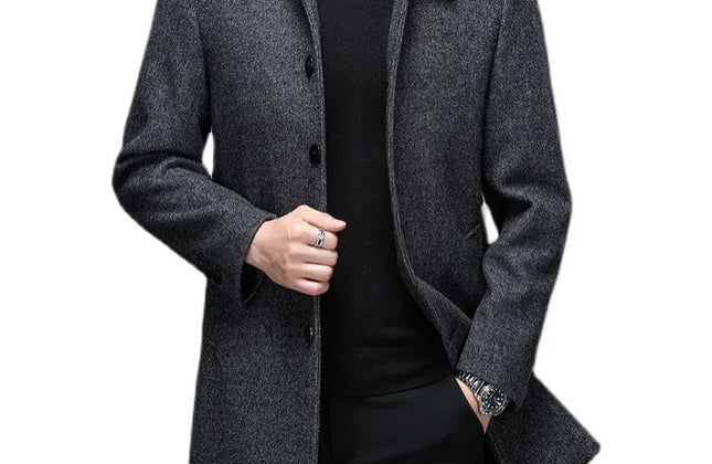 High Quality Mens Winter Jackets and Coats Business Casual Woolen Jackets
