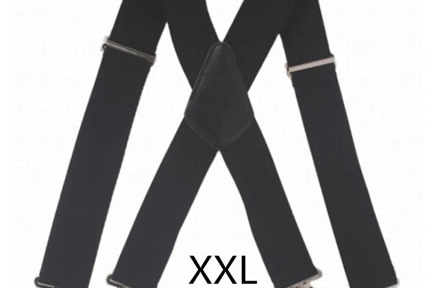 Plus Size 50mm Wide Men Suspenders High Elastic Adjustable
