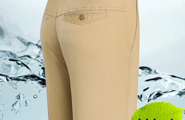 Spring and Summer Brand Men's Trousers Middle-Aged Men Trousers Thin Casual
