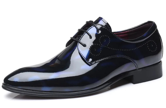 Patent Leather Oxford Shoes for Men Dress Shoes Men Formal Shoes Pointed