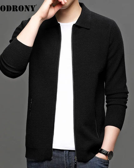 COODRONY Brand Cardigan Men Fashion Streetwear Sweate