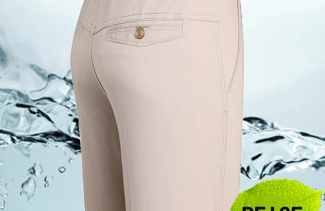 Spring and Summer Brand Men's Trousers Middle-Aged Men Trousers Thin Casual