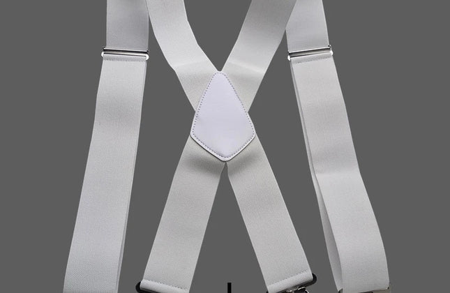 Plus Size 50mm Wide Men Suspenders High Elastic Adjustable