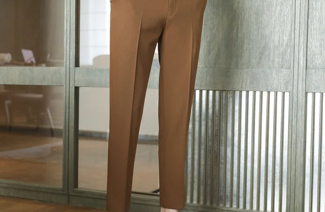 Dress Pants for Men High Quality Korean Luxury Clothing Drape Suit Pants