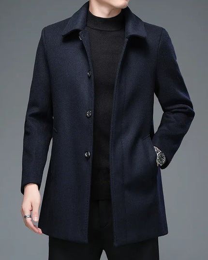 High Quality Mens Winter Jackets and Coats Business Casual Woolen Jackets