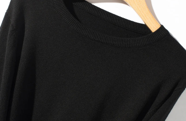 Men’s Custom Logo Knit Sweater – Casual Long Sleeve Pullover